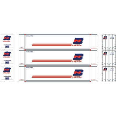 Athearn 19143 - HO 48' Containers, BNAU #287538 / 287681 / 287777 (3)