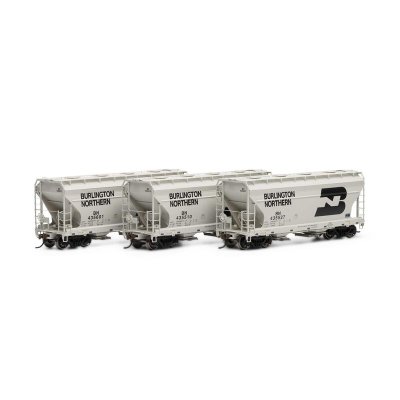 Athearn 81061 - HO ACF 2970 Covered Hopper - Burlington Northern (3pkg)