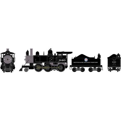 Athearn 87312 - HO RTR Old Time 2-6-0 Mogul with DCC &Sound, D&RGW #940