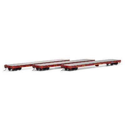 Athearn 98083 - HO RTR 60Ft Flatcar - Delaware & Hudson D&H (3pkg)