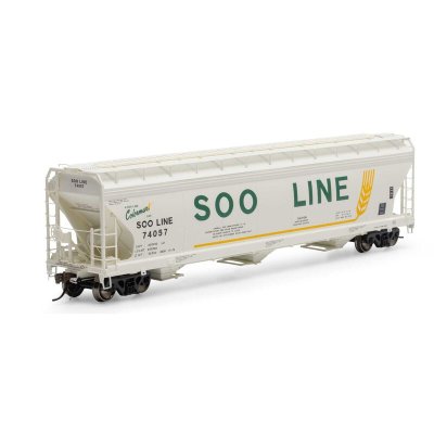 Athearn Genesis G15437 - HO ACF 4600 3-Bay Center Flow Hopper - SOO #74057