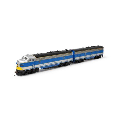 Athearn Genesis 19698 - HO FP7/F7B Locomotive with DCC & Sound, EMD Demo #7001/7002