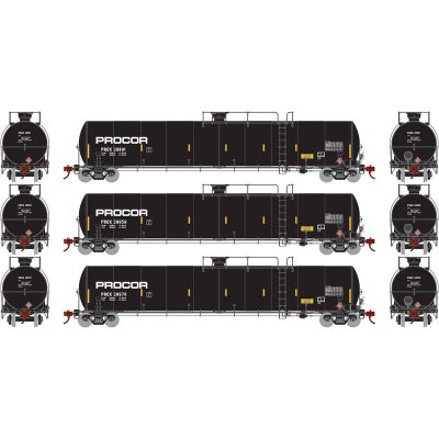 Athearn G25586 - HO 33,900 Gallon LPG Tank - PROX #3 (3 Pack)