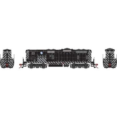 Athearn Genesis G82302 HO Scale - GP7B Diesel, Single Units, w/ DCC & Sound - ATSF Zebra Stripe #...