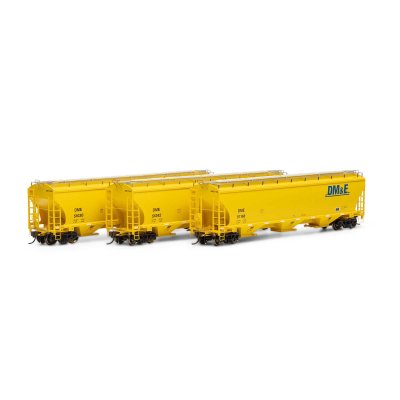 Athearn Genesis G97142 - HO Trinity 3-Bay Hopper - DM&E (3pk) #2