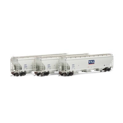 Athearn Genesis G97161 - HO Trinity 3-Bay Hopper - KRIX (3pk) #1