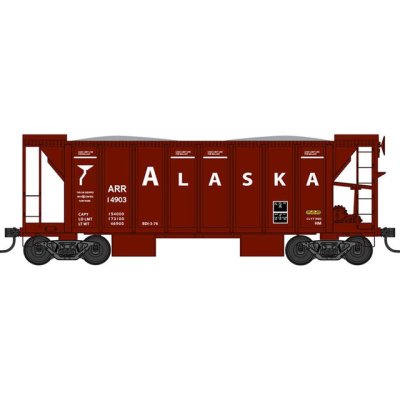 Bowser HO 70 Ton 2 Ballast Car with Side Chutes Alaska #14903 Blt 6-53
