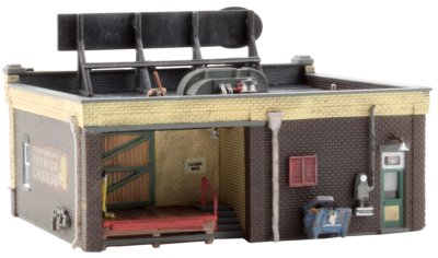 Woodland Scenics 4949 N Scale H&H Feed Mill - Built & Ready Landmark Structures - Assembled