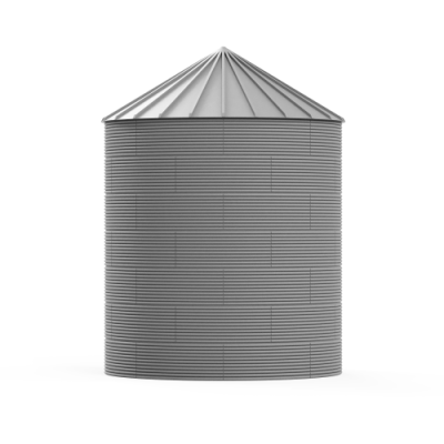Iowa Scaled Engineering - HO 36ft Galvanized Steel Grain Bin - Kit (Narrow)