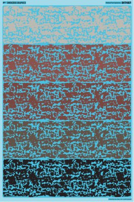 Smokebox Graphics Decals DF7487 - HO Mottled Paint Splotches - Decal