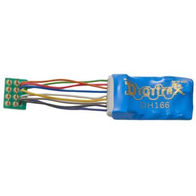 Digitrax DH166PS - HO 1.5 Amp Premium Decoder w/Digitrax Easy Connect 9 Pin to DCC Medium Plug - ...