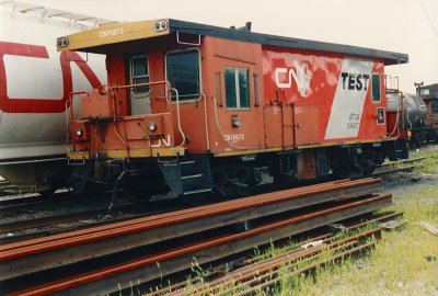 Otter Valley Railroad 57021 - PSC Transfer Van - Canadian National Test Scheme #76673