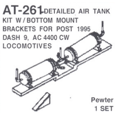 Details West 261 - HO Detail Air Tank Dash 9, AC4400CW