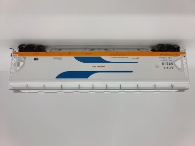 Atlas 20006286 - HO Pressureaide Covered Hopper - ACFX (Orange Sill Venturi) #59914