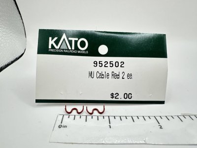 Kato 952502 - HO MU Cable (Red) (Sarah's Sale Shelf)