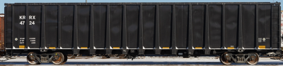Otter Valley Railroad 6400-25 - HO NSC 64 Ft 6400 CuFt Scrap and Trash Gondola - KRRX 6 Pack