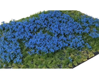 Martin Welberg Scenic Studios WB-PB2122 - Layered Tufts - Flowers - Blue - 12mm