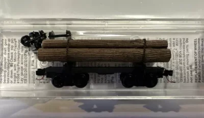 Micro Trains 98302254 - N 30' Skeleton Log Car With Log Load #113510