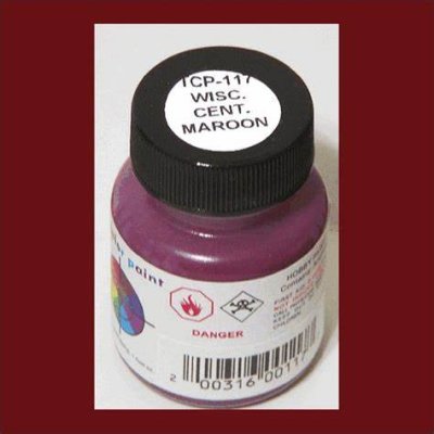 Tru Color Paint 117 - Acrylic - Wisconsin Central Maroon - 1oz
