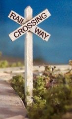 Osborn Model Kits 1009 - HO 1009 Transition Cross Bucks Canadian Railway Crossing Sign - Kit (5)