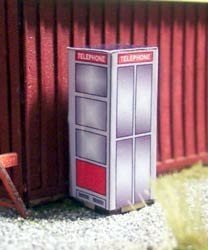 Osborn Model Kits 1088 - HO Phone Booth - Kit - 4 Pack
