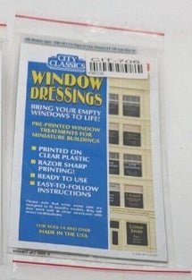 City Classics 706 - HO Scale Window Dressing for Kit 106 East Ohio St