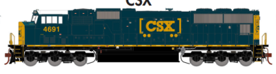 Athearn Genesis 70633 - HO SD70M - DCC/Sound - CSX #4691