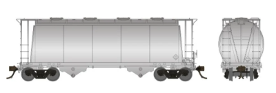 Rapido 172099 - HO Procor 3000CuFt Aluminum Hopper w/o Handrails - Single Painted/ Unlettered Car