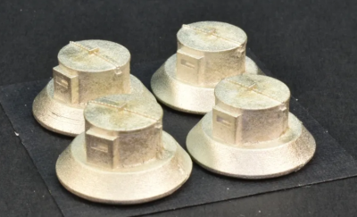 ShowCase Miniatures 2348 - HO Scale Battery Vaults - 4pkg