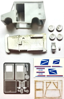 ShowCase Miniatures 3004 - HO Scale Grumman LLV Delivery Truck Kit