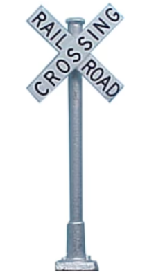 Tomar 869 - HO Railroad Crossbucks - With Track Numbers (2pk)