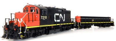Rapido 41016 - HO GP9RM Mother & Slug - DCC Ready - Canadian National (Late) #7203, 253