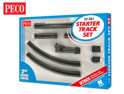 Peco ST301 - N Scale Starter Track Set - 2nd Radius