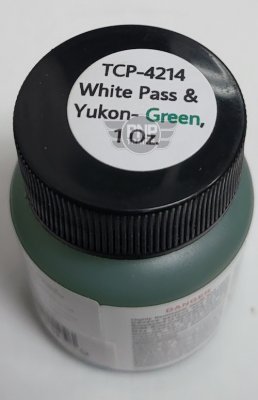 Tru-Color Paint 4214 - Railroad Color Acrylic Paints - 1oz 29.6ml -- White Pass & Yukon Green