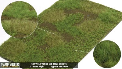 Martin Welberg Scenic Studios WB-M021 - Wild Verge - Spring - Type A - 30cm X 21cm