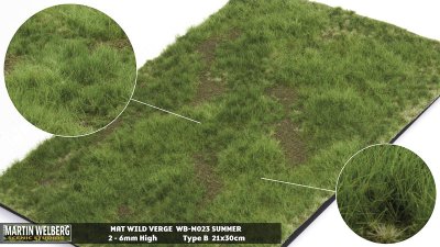 Martin Welberg Scenic Studios WB-M023 - Wild Verge - Summer - Type B - 30cm X 21cm
