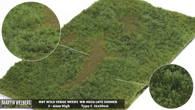 Martin Welberg Scenic Studios WB-M026 - Wild Verge - Late Summer w/ Weeds - Type C - 30cm X 21cm