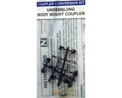 Micro Trains 001 02 050 - N Underslung Body Mount Coupler (2 Pair, Unassembled)