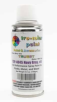 Tru Color Paint 4045 - Aerosol Spray Paint - 4.5oz 135mL Can -- Matte Navy Gray No. 5