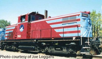 Bowser 60568 - HO Alco C415 - LokSound & DCC -- Burlington Junction #702 (maroon, blue)