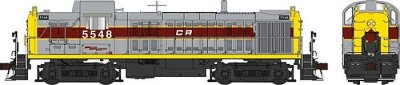 Bowser 25453 - HO Alco RS3 Phase 1 - Standard DC -- Conrail #5545 (Relettered Ex-EL, gray, maroon...
