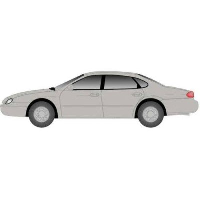 Atlas 2912 - N Scale American Automobile, Ford, Taurus 1996 4-Door Sedan -- Silver Frost