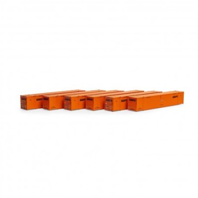 Athearn 28524 - HO 53ft CIMC Containers - Schneider (6 Pack) #2