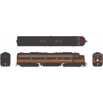Rapido 28576 - HO EMD E8A - DC/DCC/Sound - Boston & Maine (Maroon Scheme) #3821
