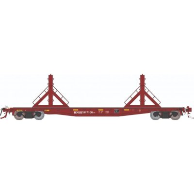 Rapido 138402-2 - HO F30D 50' Rail Flat Car : BNSF - MOW: Single Car - #917201