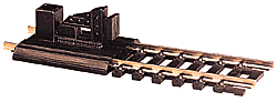 Atlas 843 - HO Scale Bumper -- Code 100 Nickel-Silver Rail, Black Ties