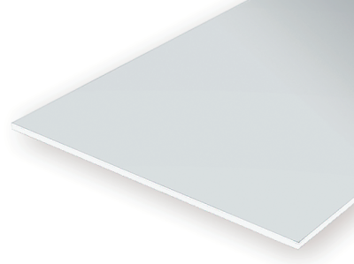 Evergreen Scale Models 19100 - .100in |Large Plain Opaque White Polystyrene Sheet (1 Sheet)