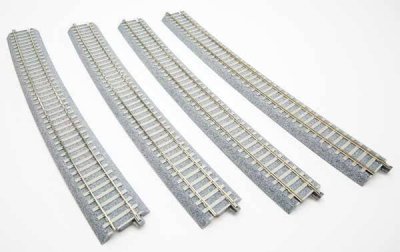 Kato Unitrack 2-331 Code 83 Concrete Tie Large-Radius Curve Track - Unitrack -- 63-1/4" 1606mm, 1...