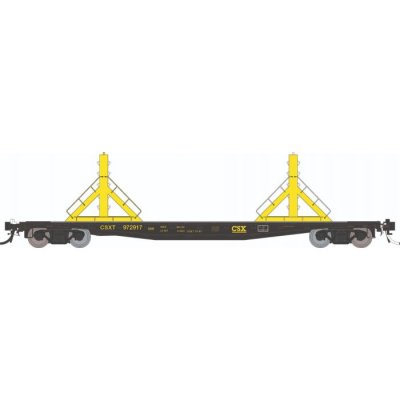 Rapido 138404-5 - HO F30D 50' Rail Flat Car : CSX - MOW: Single Car - #972917