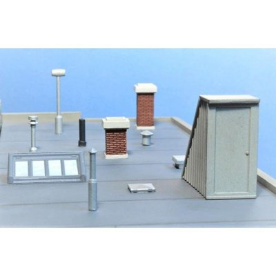 City Classics 208 - HO Scale Roof Details Set - Kit
